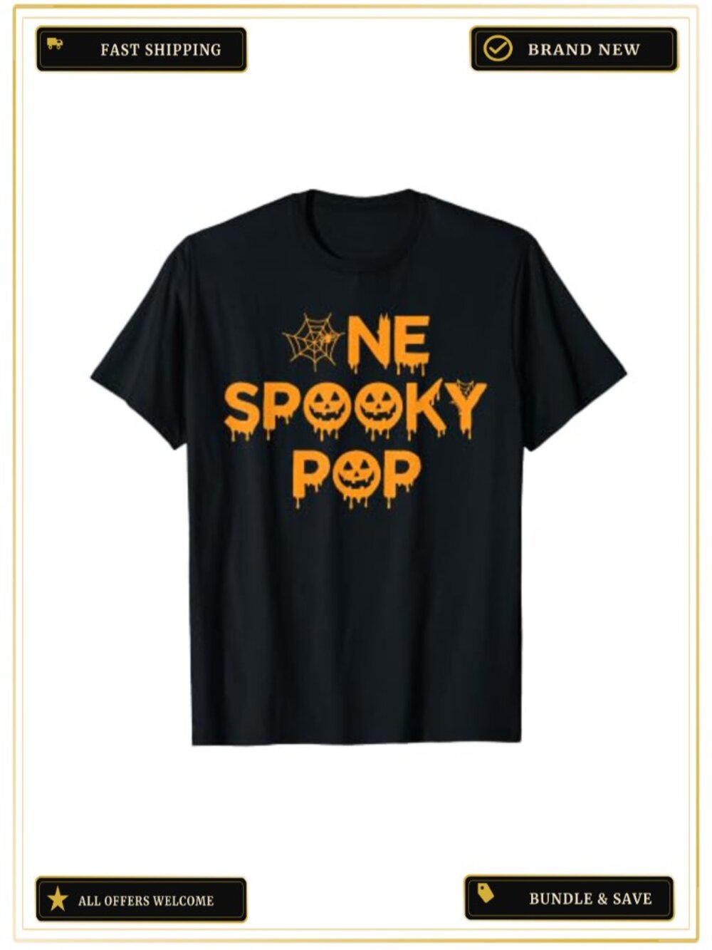 Men's Halloween Matching Family Graphic T-Shirt Short Sleeve Cotton